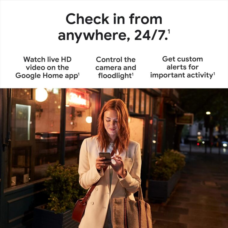Google Nest Cam with Floodlight - Outdoor Camera - Floodlight Security Camera, White, 1 Count (Pack of 1) - Image 4