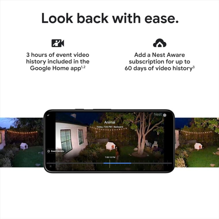 Google Nest Cam with Floodlight - Outdoor Camera - Floodlight Security Camera, White, 1 Count (Pack of 1) - Image 6