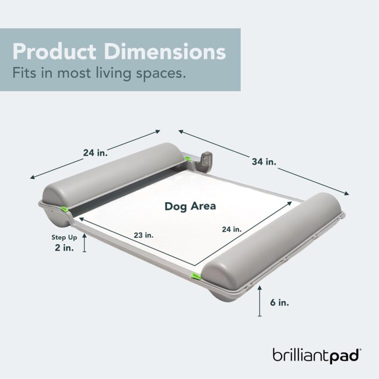 BrilliantPad Smart Indoor Dog Potty for Small Pets | Self Cleaning with Odor Control, AI Health Monitoring, Puppy Training Alternative to Grass Turf | Includes 1 Absorbent Pad Roll & Smartphone App - Image 2