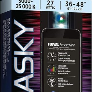 Fluval Aquasky 2.0 LED Aquarium Lighting, 27 Watts, 36-46 Inches