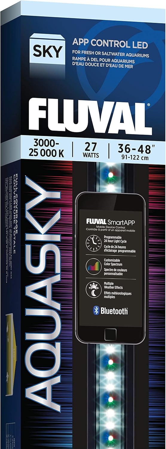 Fluval Aquasky 2.0 LED Aquarium Lighting, 27 Watts, 36-46 Inches
