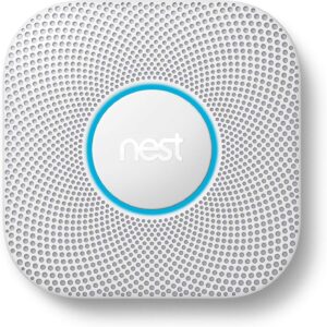 Google Nest Protect - Smoke Alarm - Smoke Detector and Carbon Monoxide Detector - Wired, White