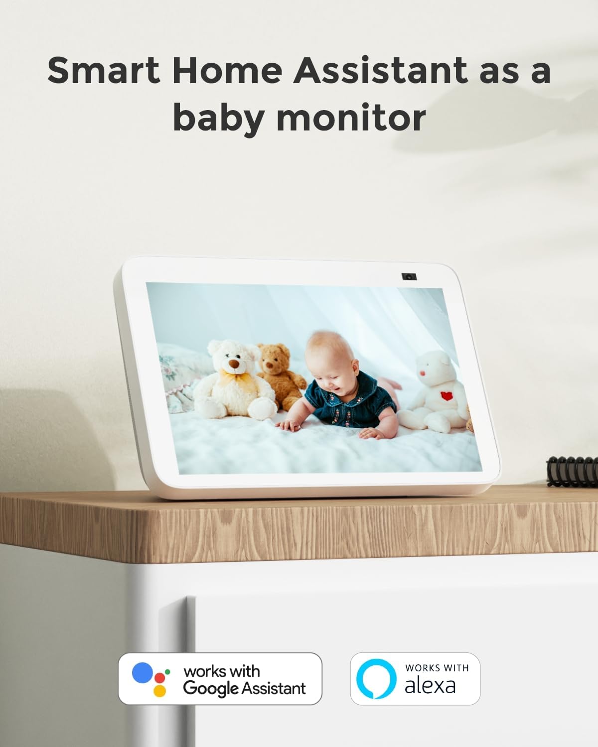 REOLINK 2K Indoor Security Camera E1, Plug-in 2.4G Wireless WiFi for Baby/Pet Monitor with Phone app, 360 Degree Dog Camera with Person/Pet Detection, Night Vision, 2-Way Talk, Local Storage - Image 5