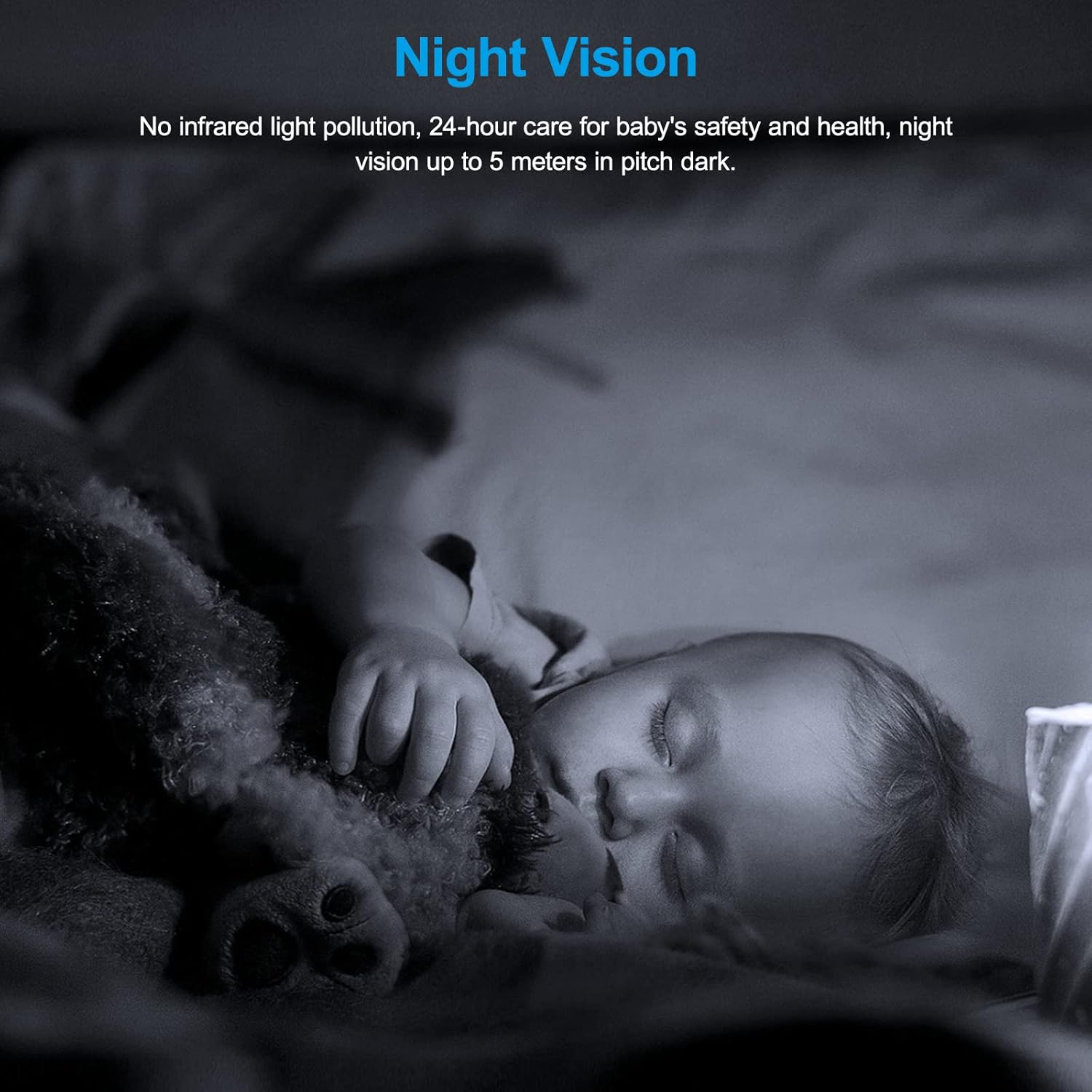 Wansview Security Camera Indoor, 360 Degree WiFi Home Security Cameras for Pet/Dog/Nanny, 2 Way Audio Night Vision, Works with Alexa, with TF Card Slot and Cloud, 2.4Ghz, Q5 (Black, 3MP) - Image 5