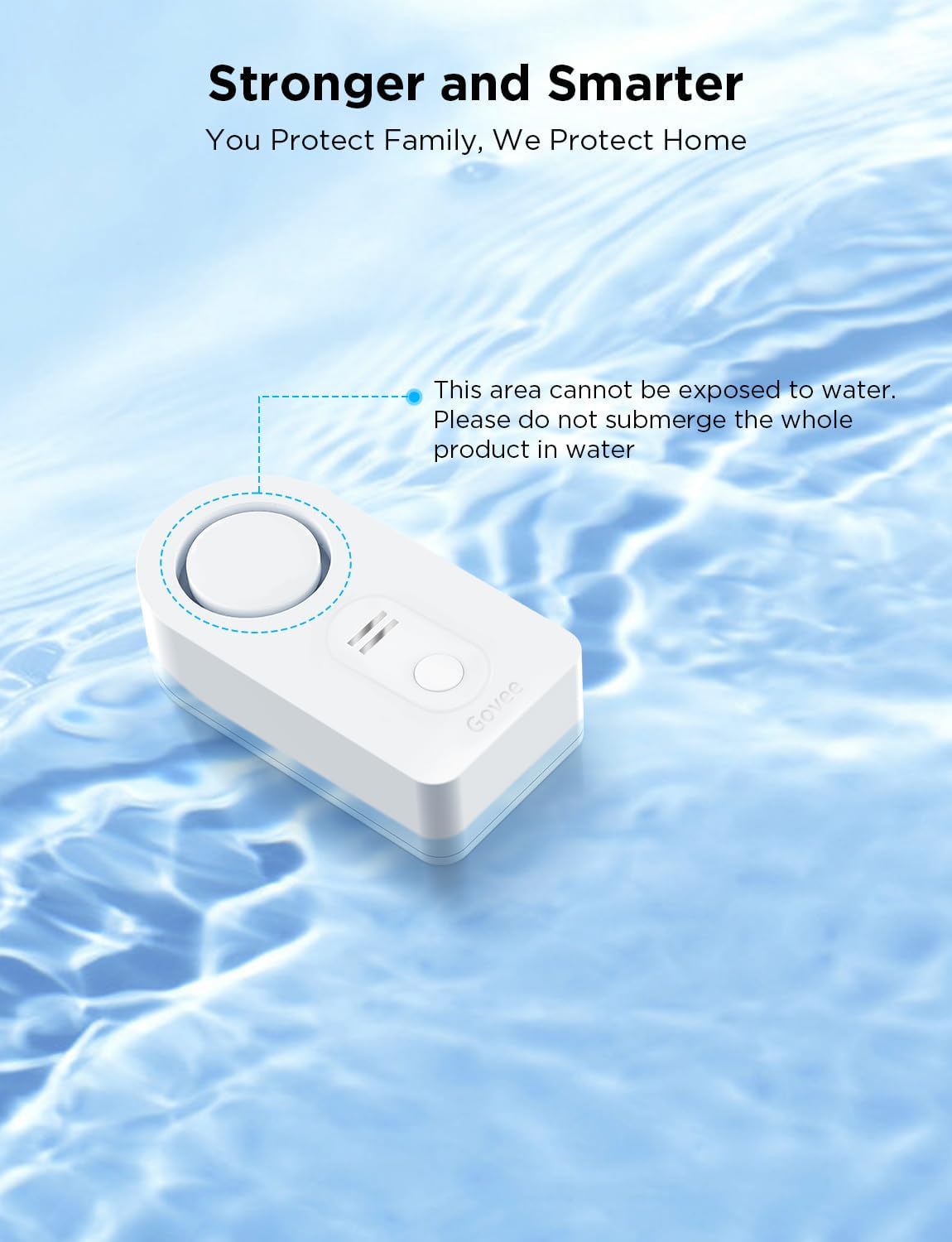 Govee WiFi Water Sensor 1 Pack, Smart Water Leak Detector, 100dB Adjustable Alarm Suit for Home and Basement, Water Leak Alert with Email & APP Push (Only Support 2.4G Wi-Fi) - Image 7