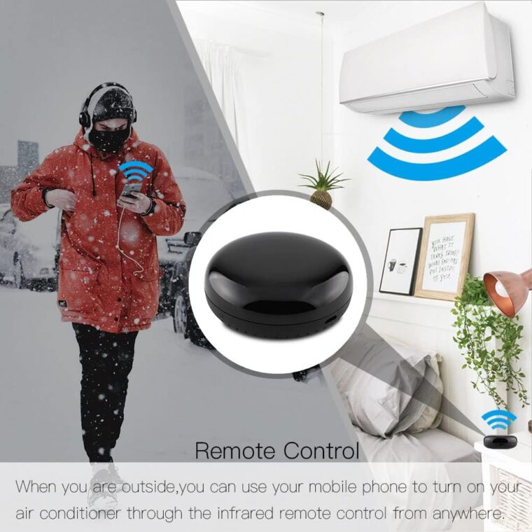 MOES WiFi Smart IR Remote Controller Smart Home Infrared Universal Remote Blaster,One for All Control AC TV DVD CD AUD SAT etc,Compatible with Alexa and Google Assistant,No Hub Required - Image 6