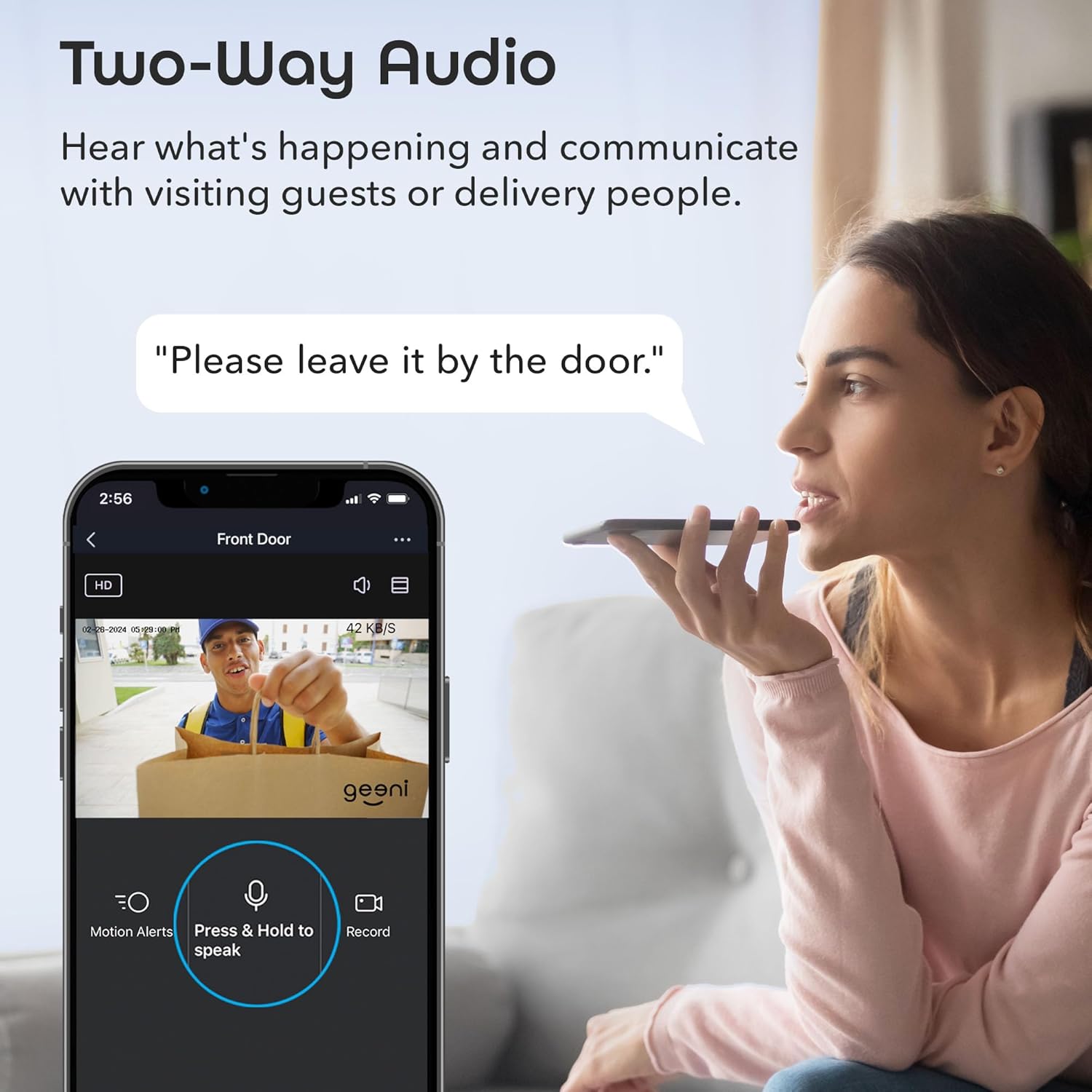 Geeni Hawk 3 1080P Outdoor Security Camera – 1-Pack Weatherproof Outdoor Cameras for Home Security Motion & Sound Detection and Night Vision, Supports Alexa & Google - Image 5