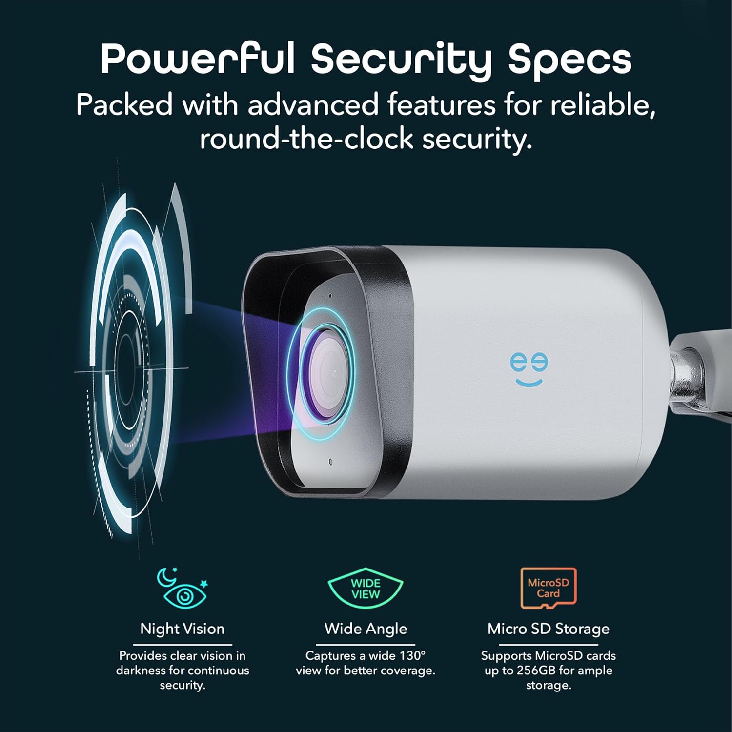 Geeni Hawk 3 1080P Outdoor Security Camera – 1-Pack Weatherproof Outdoor Cameras for Home Security Motion & Sound Detection and Night Vision, Supports Alexa & Google - Image 6