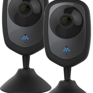 Momentum HD Wireless Indoor Home Security Camera with 2-Way Audio, Night Vision, Pet Monitor for iOS & Android (2 Pack)