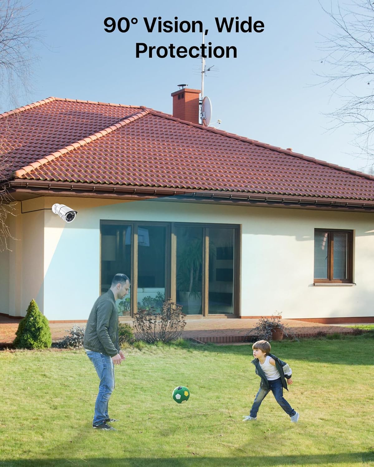 ZOSI 2MP 1080p Security Camera,4-in-1 TVI/CVI/AHD/CVBS Surveillance Bullet Camera Indoor Outdoor,Night Vision,Work for 960H,720P,1080P analog CCTV DVR - Image 2