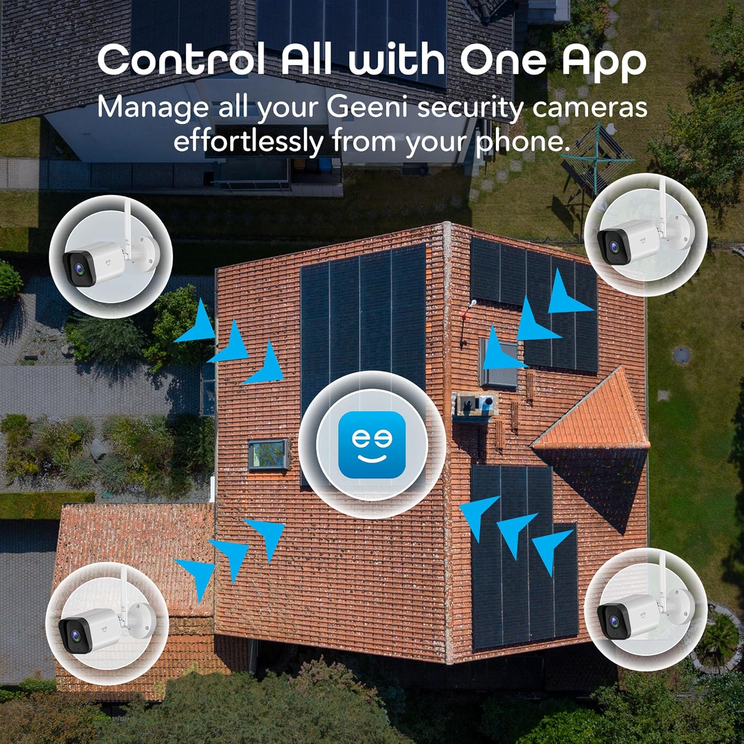 Geeni Hawk 3 1080P Outdoor Security Camera – 1-Pack Weatherproof Outdoor Cameras for Home Security Motion & Sound Detection and Night Vision, Supports Alexa & Google - Image 8