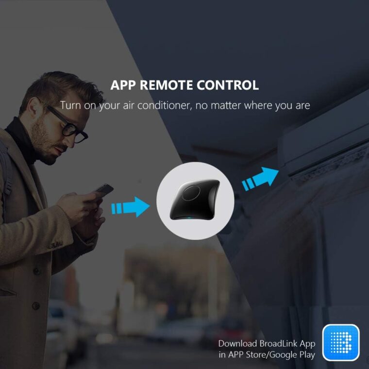 BroadLink RM4 pro IR and RF Universal Remote, All in One Hub Code Learning Wi-Fi Remote Control for TV Air Conditioner STB Audio, Curtain Motor, Works with Alexa, Google Home, IFTTT - Image 2