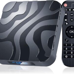 EASYTONE Android 12.0 TV Box 4GB RAM 64GB ROM, Android Box 2025 H618 Quad-Core CPU 6K TV Box with 4K 6K 2.4/5G Dual-WiFi 3D HDR10+ Bluetooth 4.0 USB 2.0 Smart Box for TV