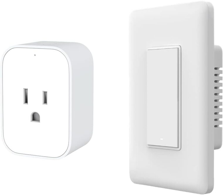 Aqara Smart Plug Plus Smart Light Switch (No Neutral, Single Rocker), with Energy Monitoring, Scheduling and Voice Control, Compatible with Alexa, Google Assistant, IFTTT, and Apple HomeKit Compatible