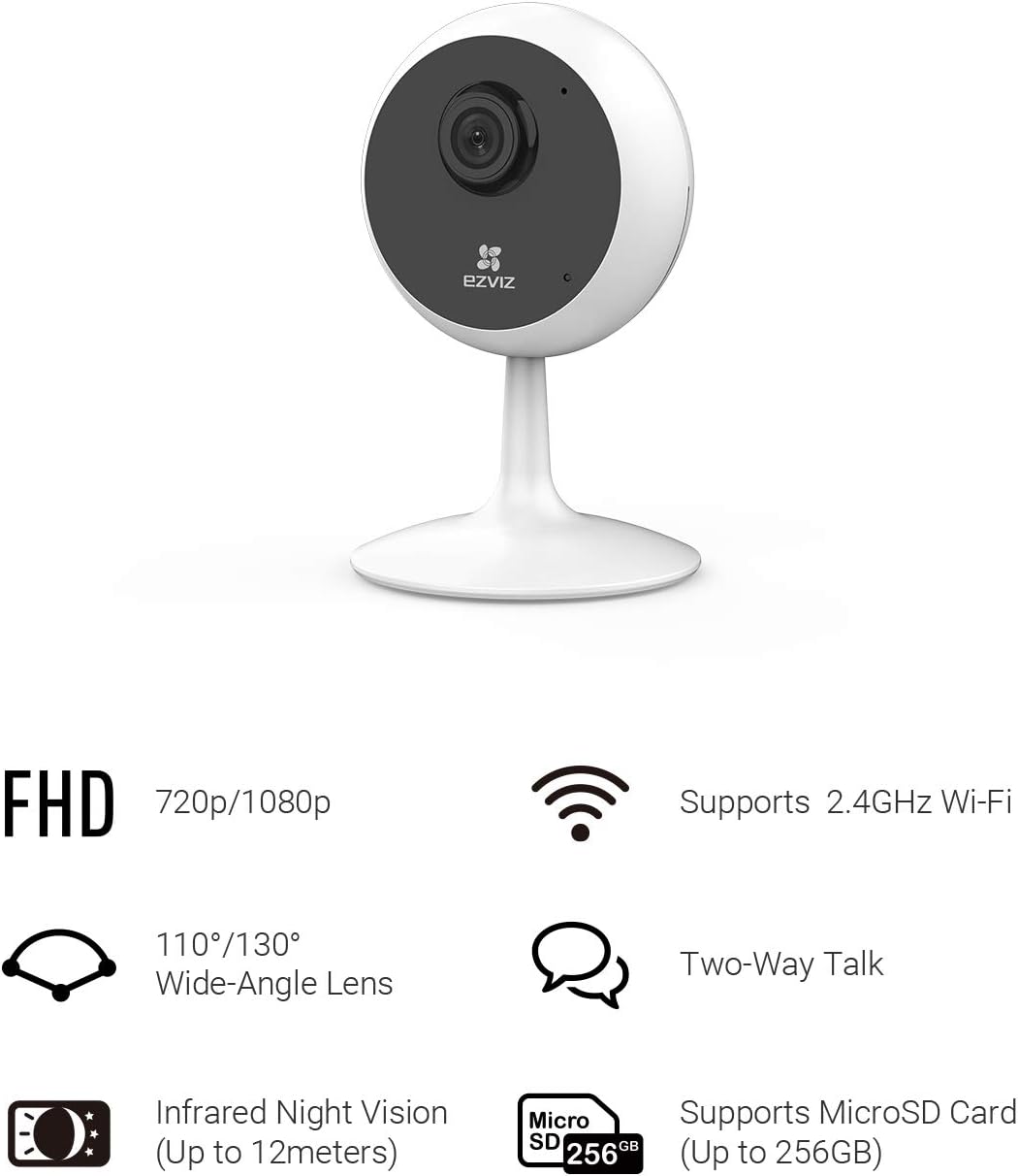 EZVIZ Indoor Security Camera 1080P WiFi Baby Monitor, Smart Motion Detection, Two-Way audio, 40ft Night Vision, Works with Alexa & Google Assistant(C1C) - Image 2