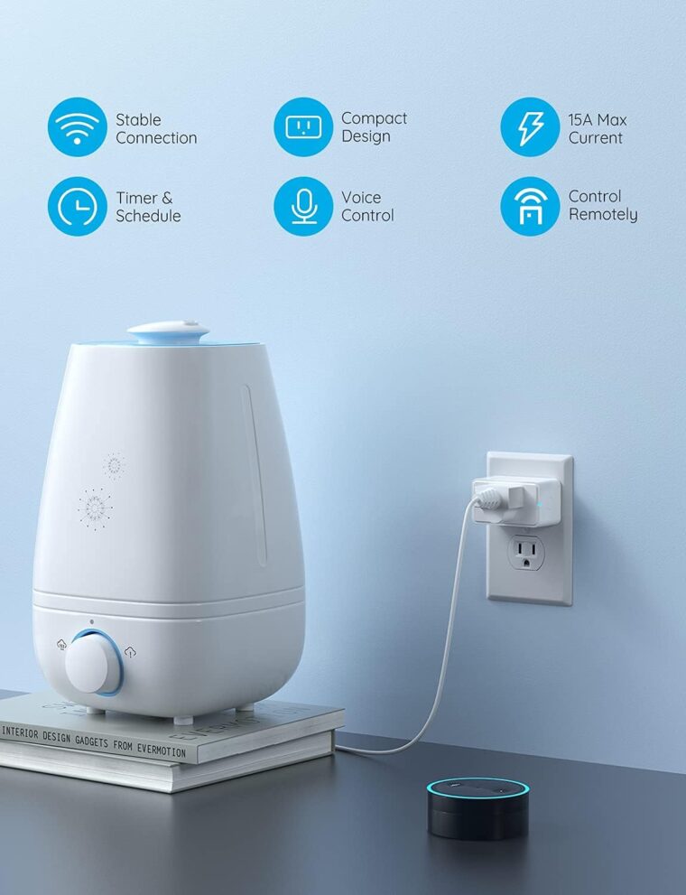 Govee Smart Plug, WiFi Bluetooth Outlets 2 Pack Work with Alexa and Google Assistant Bundle with Govee Smart Plug, WiFi Plugs Work with Alexa & Google Assistant, Smart Outlet with Timer & Group - Image 3