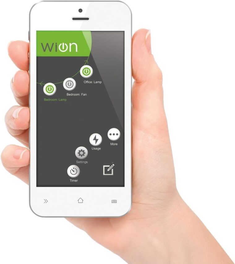 WiOn 50050 Indoor WiFi Plug With 1 Grounded Outlet; White - Image 8