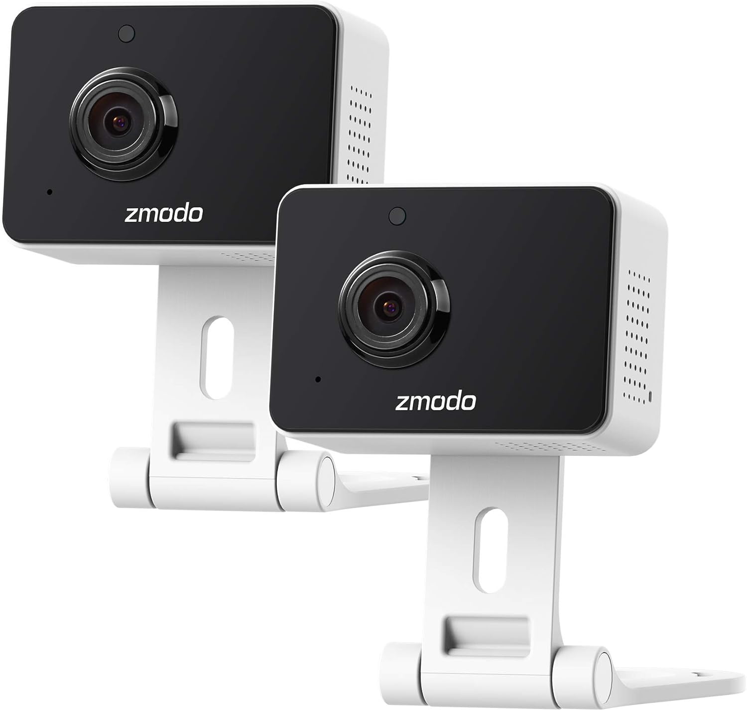 Zmodo 1080p Mini WiFi Pet Camera Two-Way Audio Smart Home Camera with Night Vision, Compatible with Alexa & the Google Assistant (2 Pack)
