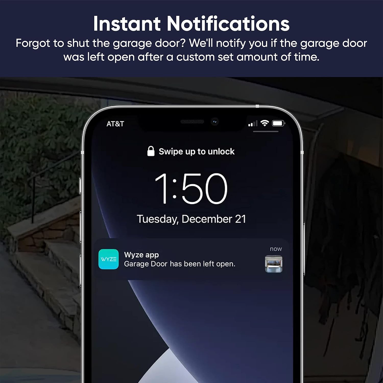 Wyze Smart Garage Door Opener w/built-in HD Video, Remotely Control Garage Door, 1080p HD Video w/Color Night Vision, Two-Way Audio - Image 7