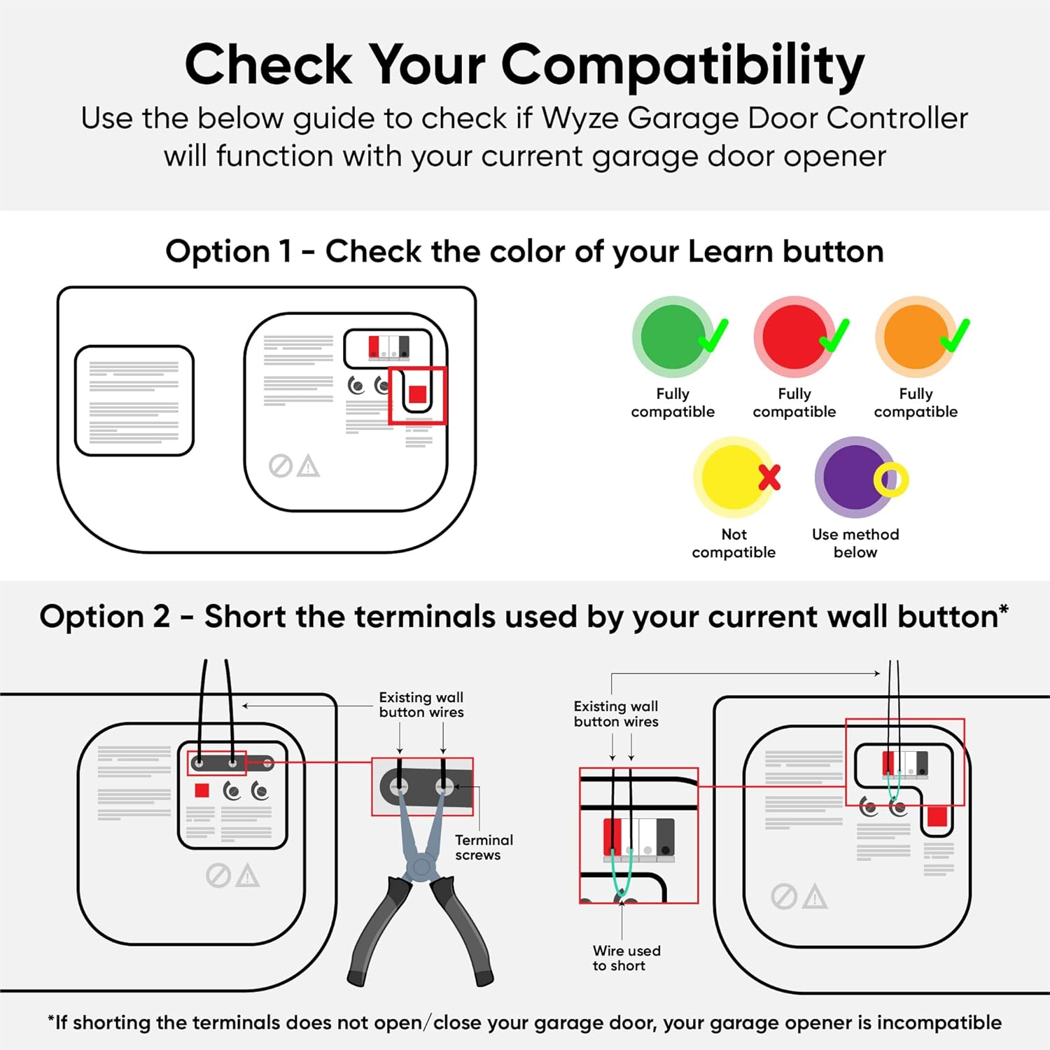 Wyze Smart Garage Door Opener w/built-in HD Video, Remotely Control Garage Door, 1080p HD Video w/Color Night Vision, Two-Way Audio - Image 2