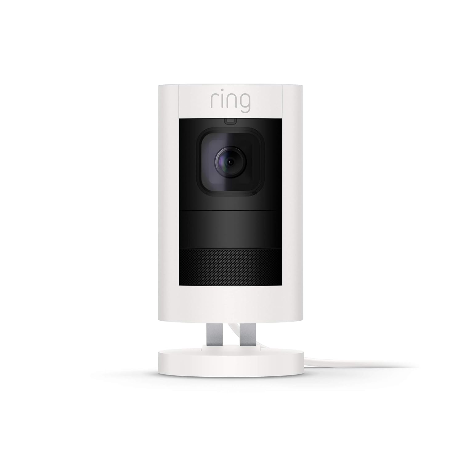 Ring Stick Up Cam Elite, Indoor/Outdoor Power HD Security Camera with Two-Way Talk, Night Vision, Works with Alexa - White - Image 2