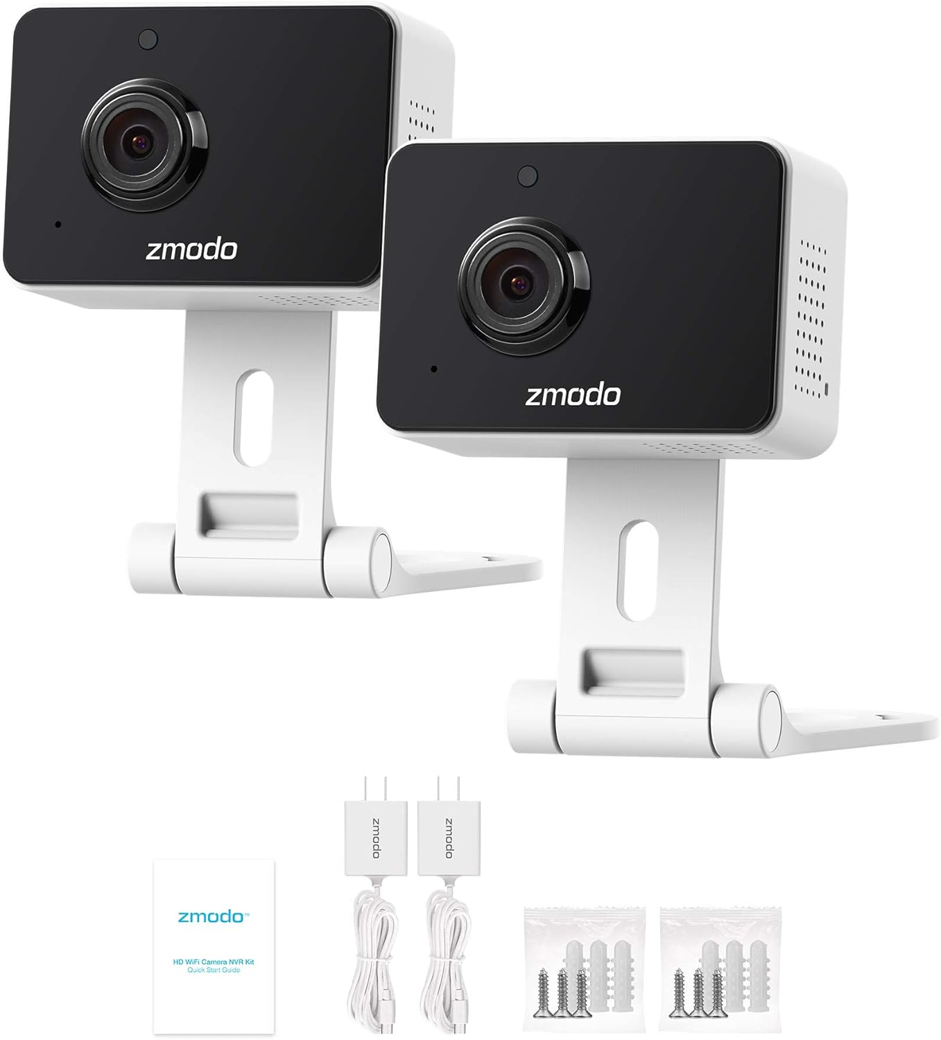 Zmodo 1080p Mini WiFi Pet Camera Two-Way Audio Smart Home Camera with Night Vision, Compatible with Alexa & the Google Assistant (2 Pack) - Image 7