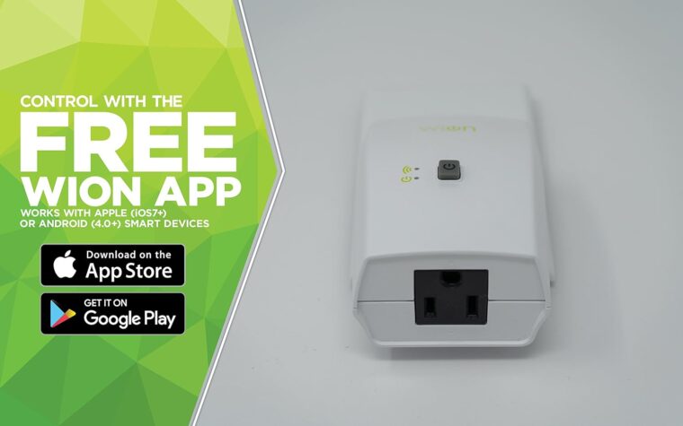 WiOn 50050 Indoor WiFi Plug With 1 Grounded Outlet; White - Image 6