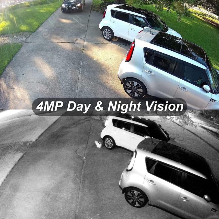 Anpviz 4MP PoE IP Dome Camera with Microphone/Audio, IP Security Camera Outdoor Indoor, 98ft Night Vision, IP66 Waterproof, 2.8mm Wide Angle Lens, 24/7 Recording, Not PTZ, NDAA Complaint (U Series) - Image 2