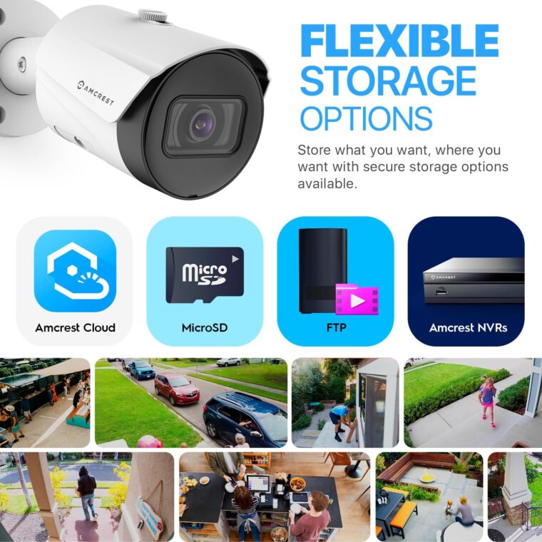 Amcrest UltraHD 5MP Outdoor POE Camera 2592 x 1944p Bullet IP Security Camera, Outdoor IP67 Waterproof, 103° Viewing Angle, 2.8mm Lens, 98.4ft Night Vision, 5-Megapixel, IP5M-B1186EW-28MM (White) - Image 6