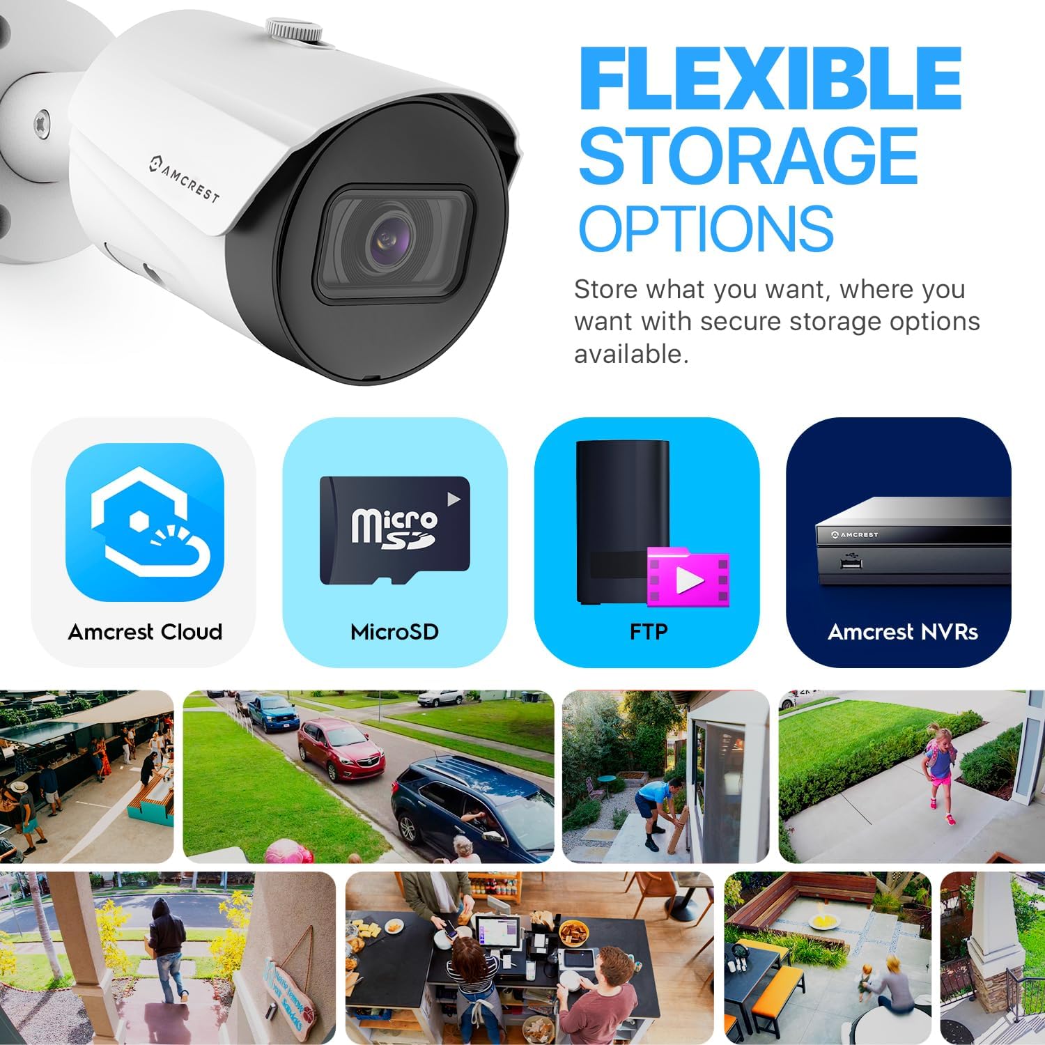 Amcrest UltraHD 5MP Outdoor POE Camera 2592 x 1944p Bullet IP Security Camera, Outdoor IP67 Waterproof, 103° Viewing Angle, 2.8mm Lens, 98.4ft Night Vision, 5-Megapixel, IP5M-B1186EW-28MM (White) - Image 6