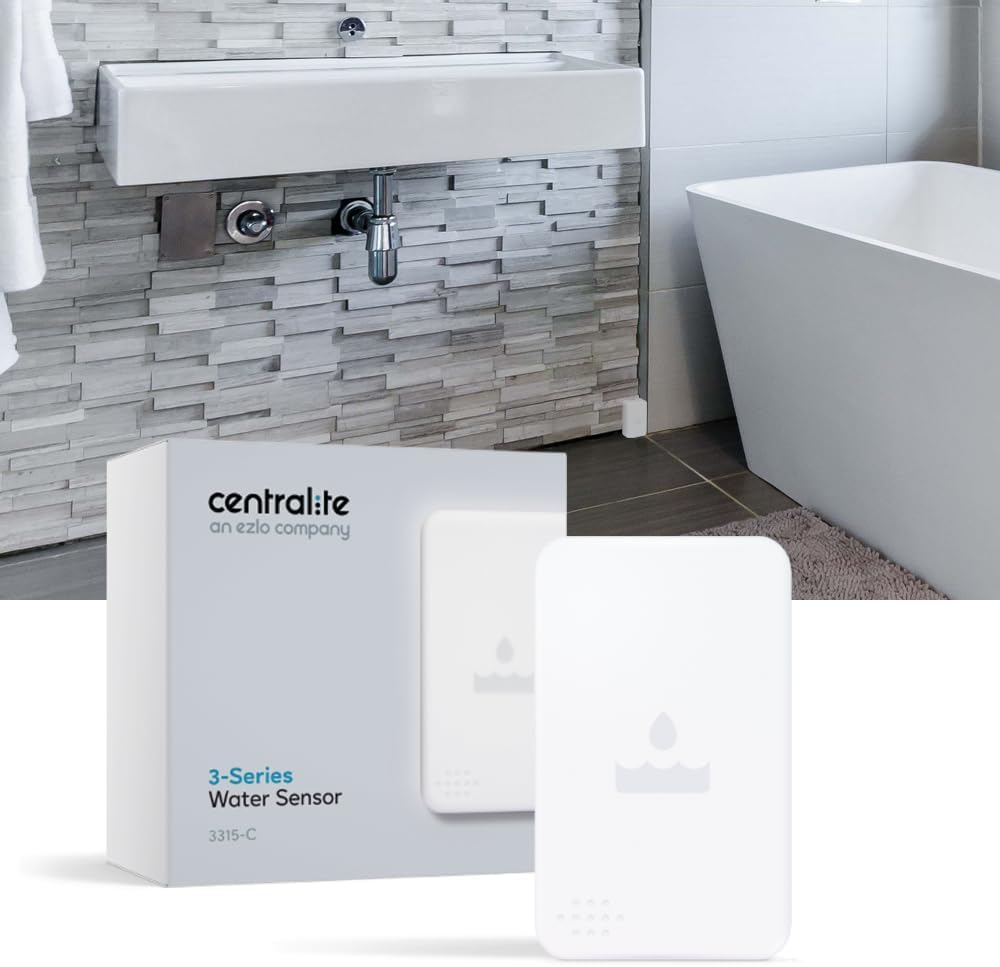 by Ezlo Water Sensor - Monitors Your Whole Home for Leaks - Detects Water Leaks in a Kitchen, Bathroom, Basement or Laundry Room - Zigbee - Image 6