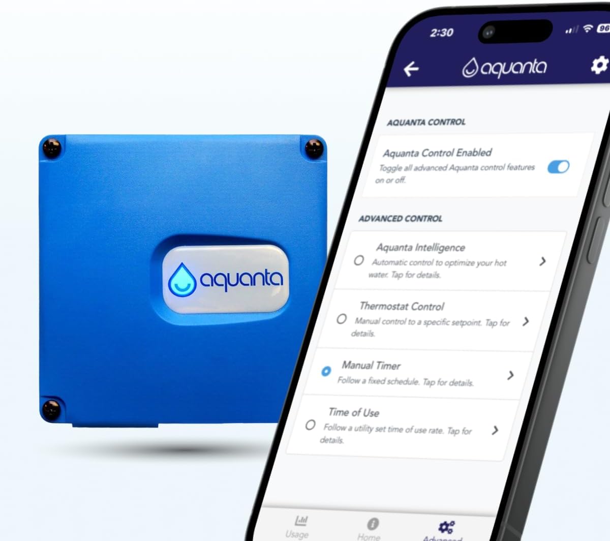 Smart Water Heater Timer: Optimize Hot Water Usage - Compatible with Alexa - Installs in Minutes, No Plumbing Required. Compatible with Gas Water Heaters.