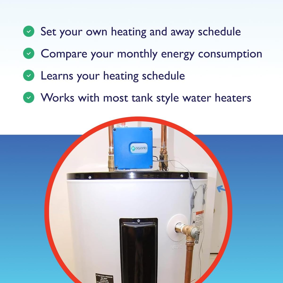 Smart Water Heater Timer: Optimize Hot Water Usage - Compatible with Alexa - Installs in Minutes, No Plumbing Required. Compatible with Gas Water Heaters. - Image 4