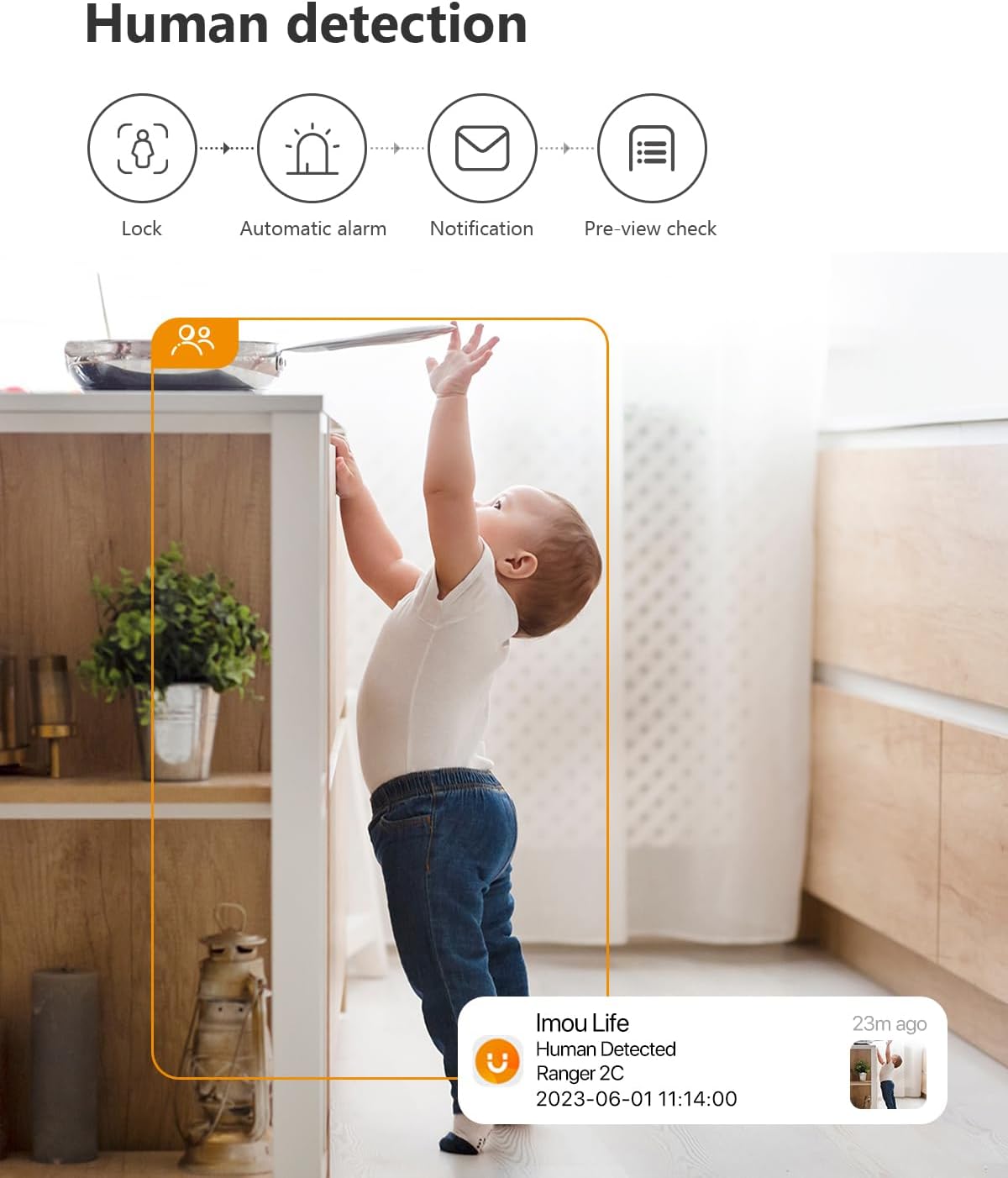 Imou 2.5K WiFi Camera Indoor Pet Dog Camera 4MP, 360° Home Security Wireless IP Baby Camera, Human Detection AI, Smart Tracking, Siren, 10m Night Vision, 2-Way Audio, Privacy Mode, Works with Alexa - Image 2