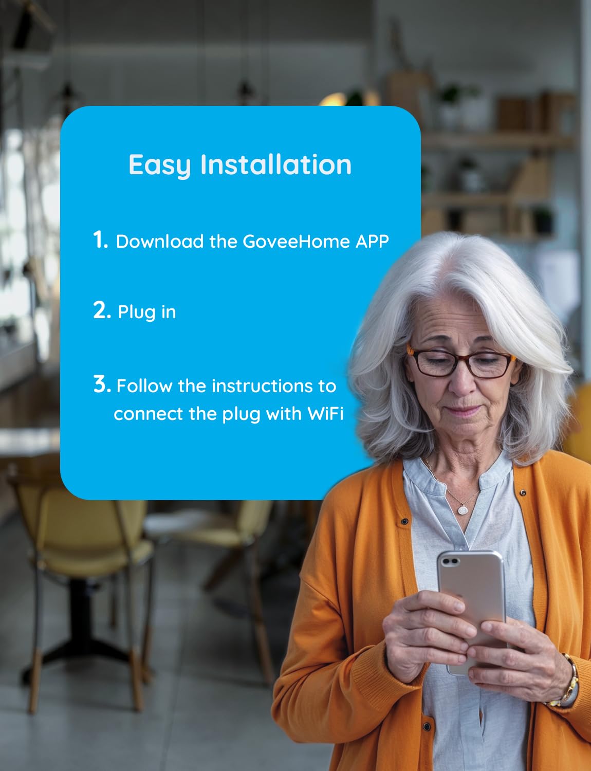 Govee Smart Plug 15A, WiFi Bluetooth Outlet 1 Pack Work with Alexa and Google Assistant, WiFi Plugs with Multiple Timers, Govee Home APP Group Control Remotely, No Hub Required, ETL&FCC Certified - Image 4