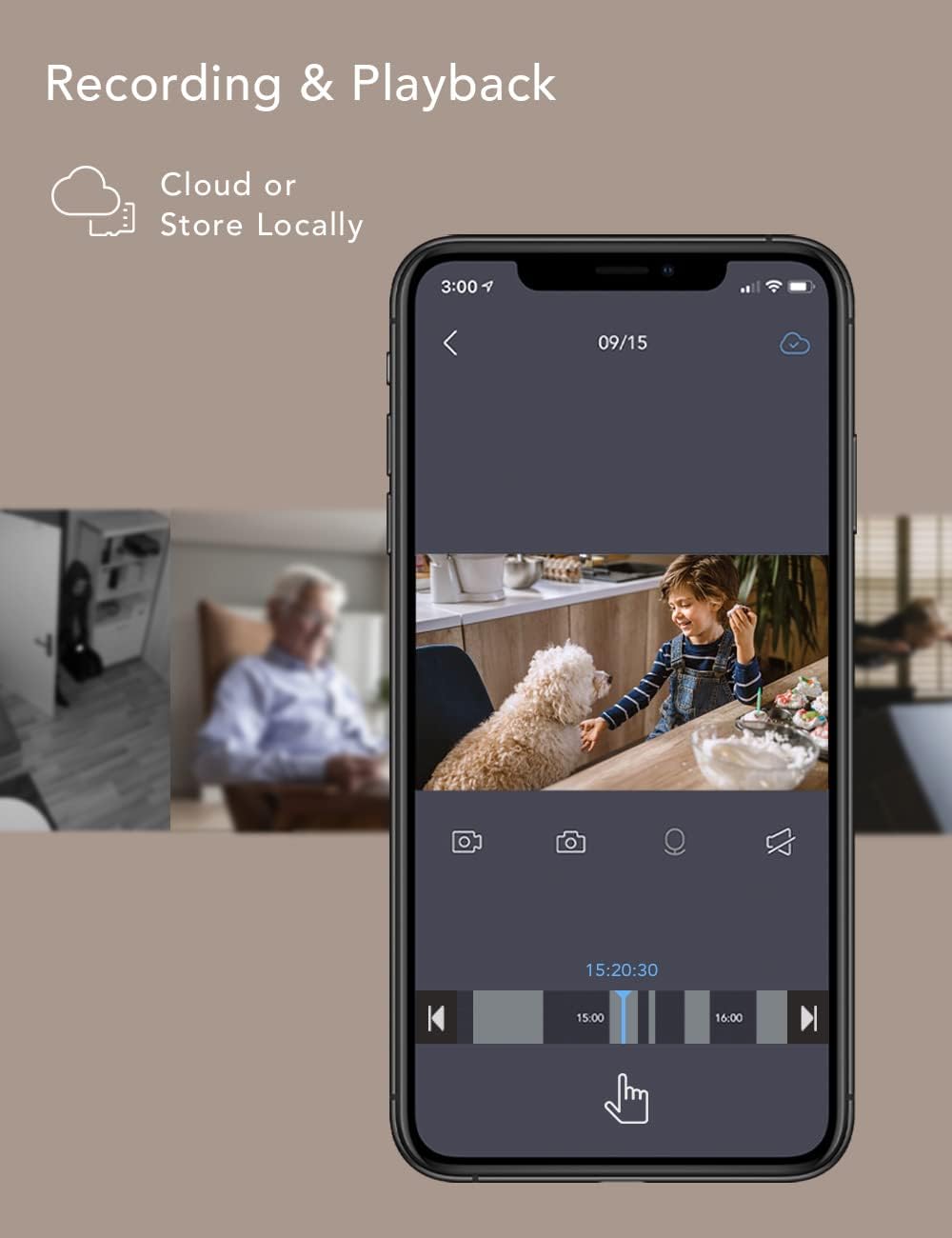 nooie Baby Monitor with Camera 2 Pack,WiFi Baby Monitor Camera,360-degree1080P,Smart Baby Camera with Motion Tracking,Night Vision,Two Way Audio&Sound Detection,Works with Alexa,SD Card and Cloud - Image 5