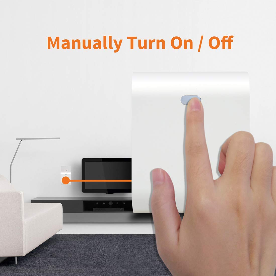 Z-Wave Outlet Plug-in Socket, Smart Plug, 1 On/Off Outlet & 1 Alway On Outlet, Z Wave Hub Required, Built-in Repeater, Works with SmartThings, Wink, Alexa, Google Assistant - Image 5