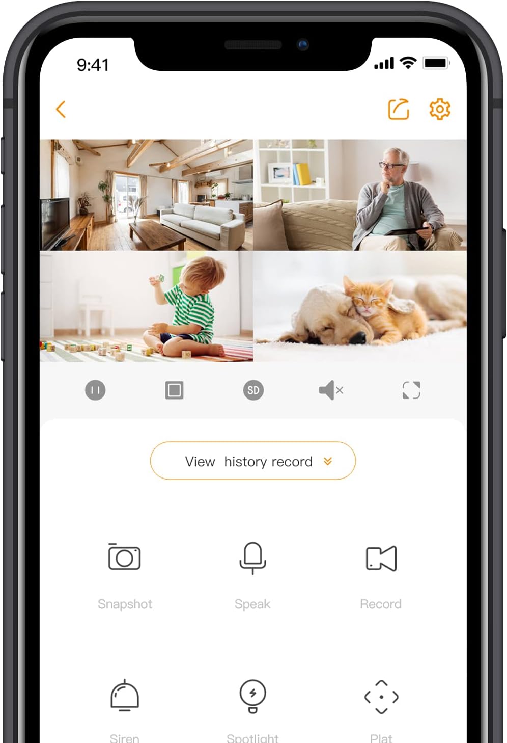 Imou Home Security Camera 2 Pack 1080P Baby Monitor with Night Vision, 2-Way Audio, Human Detection, Sound Detection, Plug in WiFi Indoor Camera Dog Cam with App, 2.4G Wi-Fi Only, Works with Alexa - Image 8