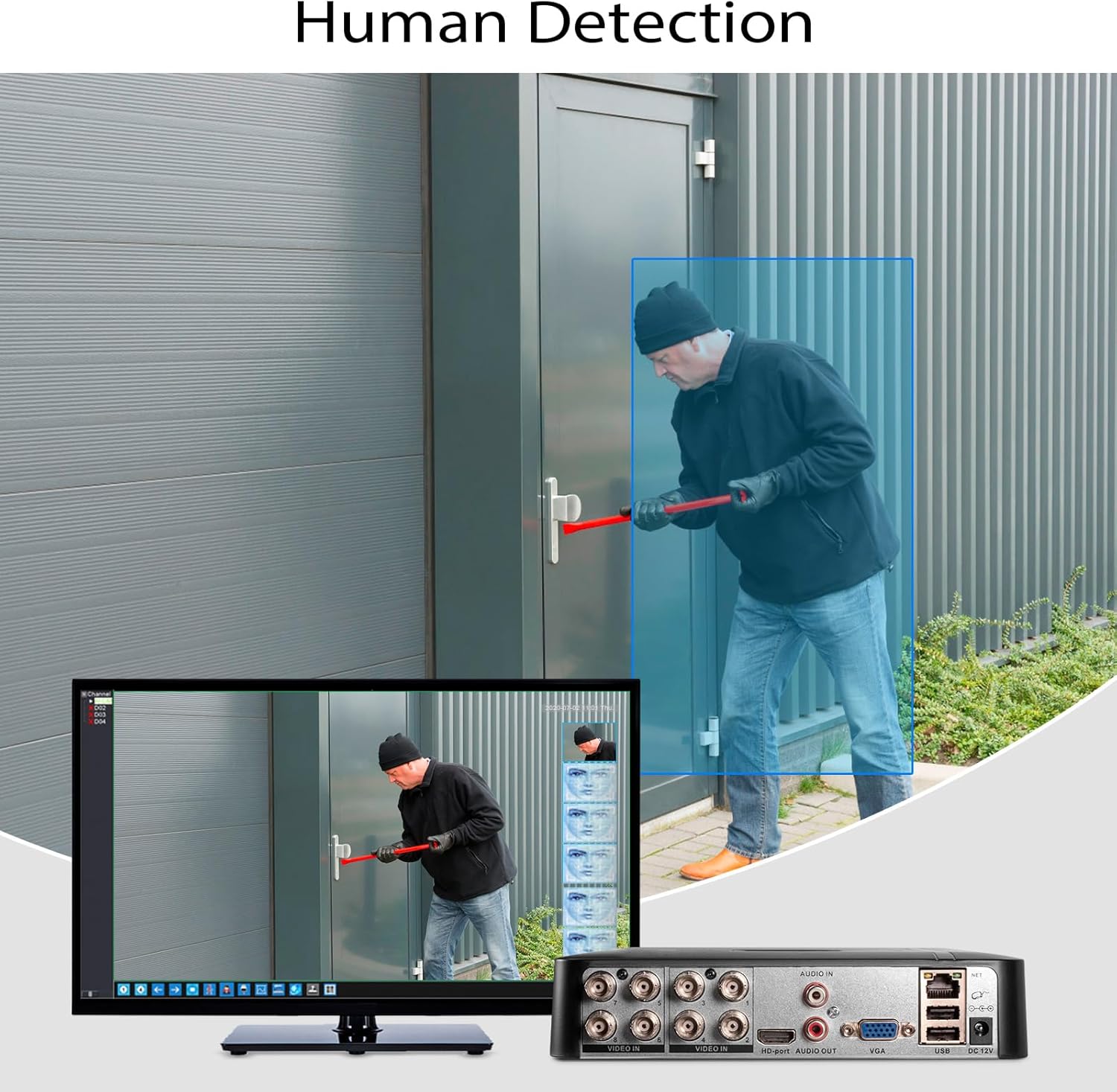 1080P 8CH Surveillance DVR Recorder H.265+ Standalone 6-in-1 CCTV Digital Video Recorder 8 Channel DVR for Security Camera Home Surveillance System, Mobile APP & PC Remote (No Hard Drive) - Image 7