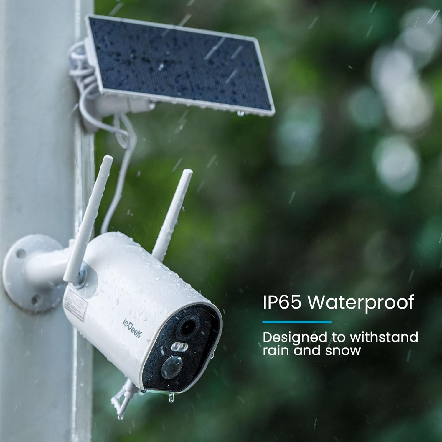 2K Solar Camera Security Outdoor with Spotlight & Siren, AI Detection Wireless Cameras for Home Security, 3MP Color Night Vision/2-Way Talk/Compatible with Alexa - Image 9