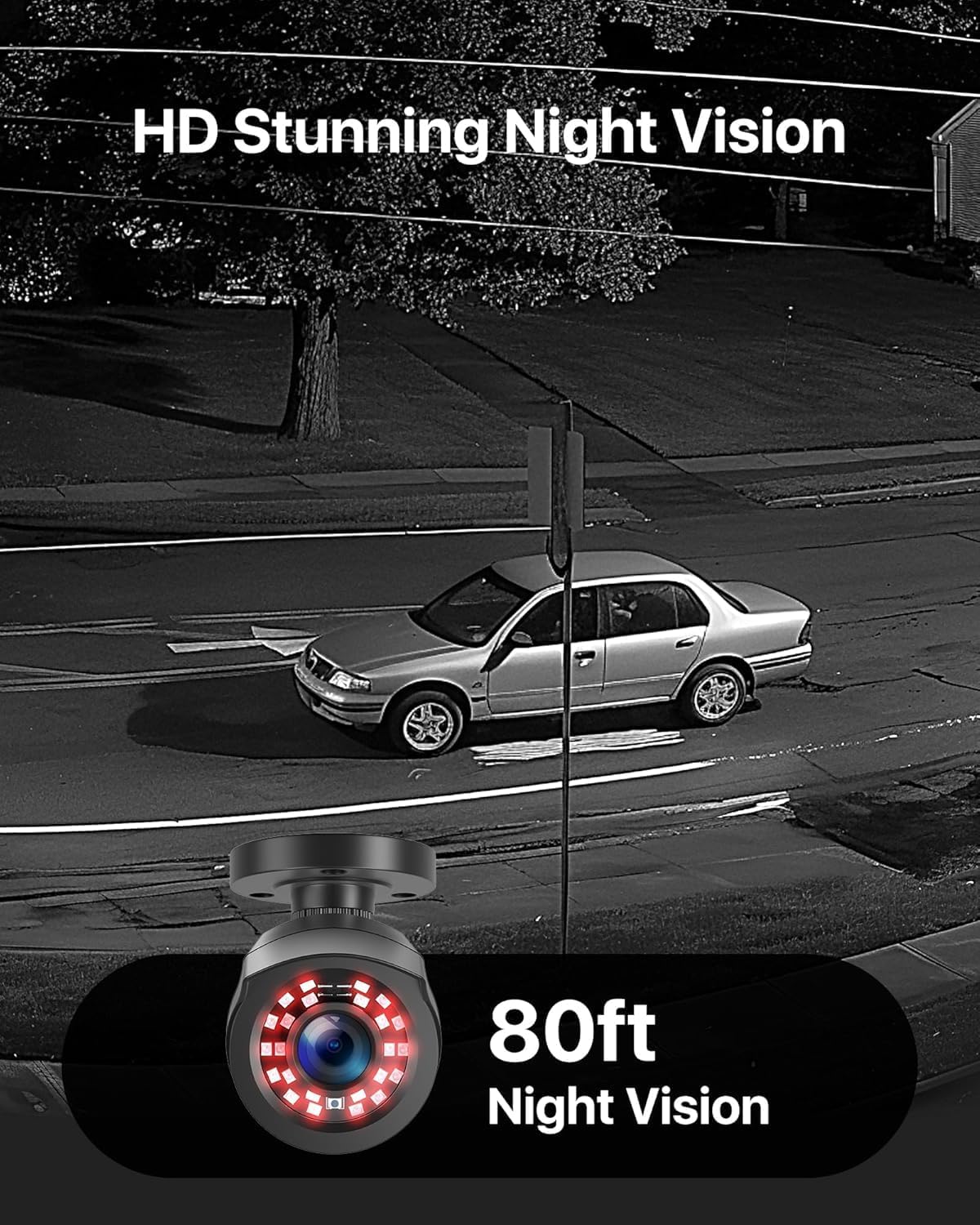 ZOSI 16CH 3K Lite Security Camera System with 2TB HDD,AI Human/Vehicle Detection,Night Vision,Remote Access,H.265+ 16 Channel 5MP Lite HD-TVI DVR with 12PCS 1080P Outdoor Indoor Surveillance Cameras - Image 3