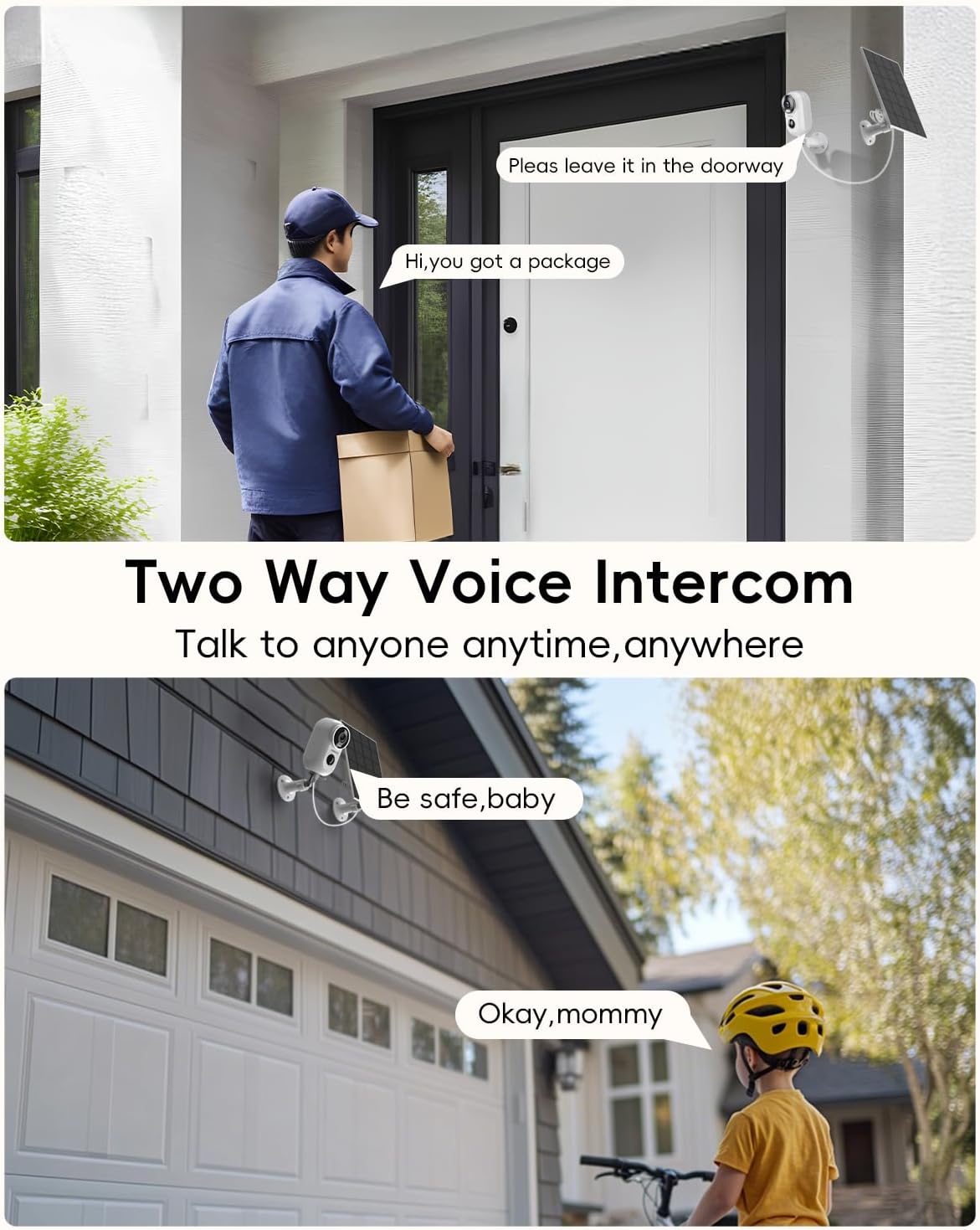 ZUMIMALL Solar Security Cameras Wireless Outdoor, 2K Outdoor Camera Wireless Solar Powered, 2.4G WiFi Battery Camera, 3MP Color Night Vision, Magnetic Mount,Siren,PIR/AI Analyse, IP66, Cloud, Alexa - Image 6