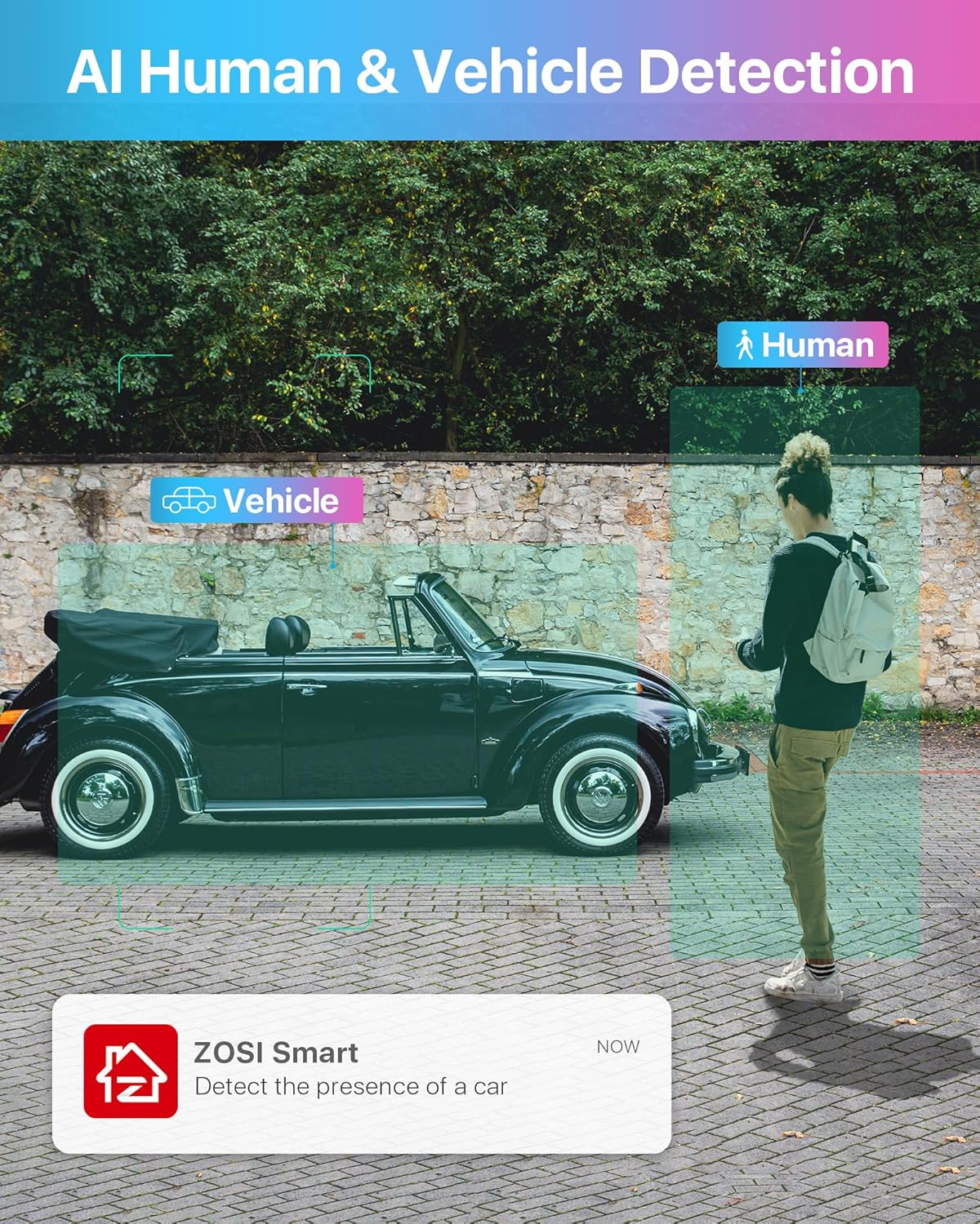 ZOSI 1080P H.265+ Home Security Camera System with AI Human Vehicle Detection, 5MP 3K Lite 8 Channel CCTV DVR Recorder with 2TB Hard Drive and 8 x 1080p Surveillance Bullet Camera Outdoor Indoor - Image 3