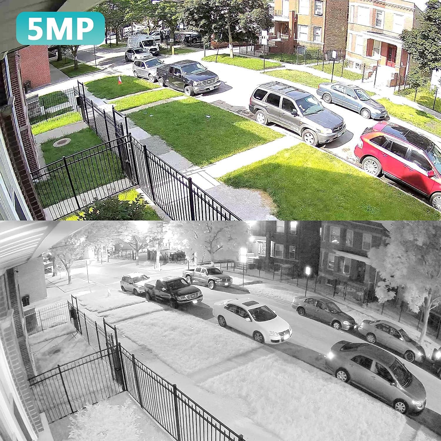 Anpviz 5MP PoE IP Dome Camera with Audio/Mic, IP Security Camera Outdoor Indoor, 98ft IR Night Vision, IP66 Waterproof, 2.8mm Lens, 24/7 Recording, Human Detection, Not PTZ, NDAA Compliant (U Series) - Image 2