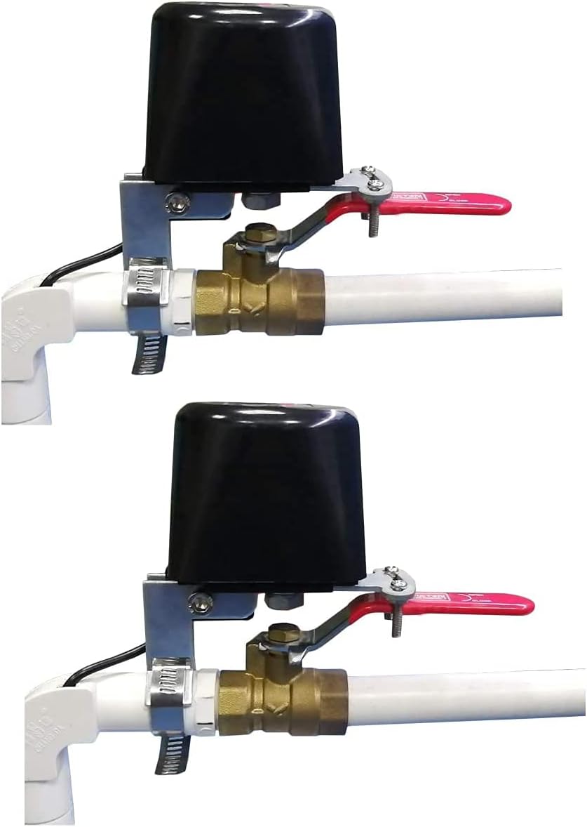 UseeLink Smart WiFi Water Valve, 2-pack, Compatible with Alexa and Google Assistant,Application program iOS/Android